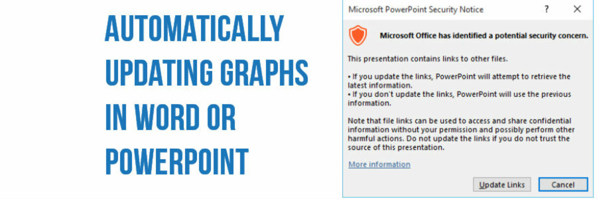 Automatically Updating Graphs in Word or PowerPoint