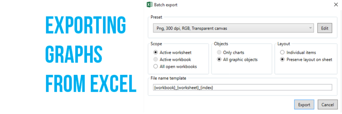 Exporting Graphs from Excel